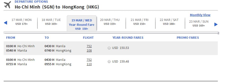 Vé máy bay đi Hồng Kông