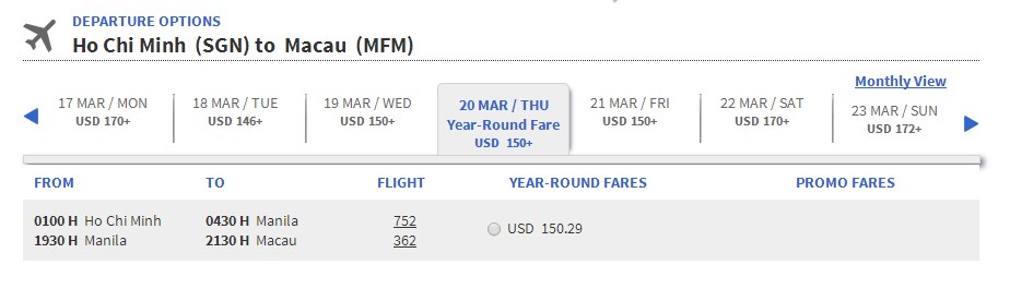 vé máy bay giá rẻ đi Macao 