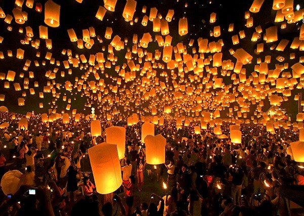 Lễ thả đèn trời đẹp kỳ ảo ở Đài Loan