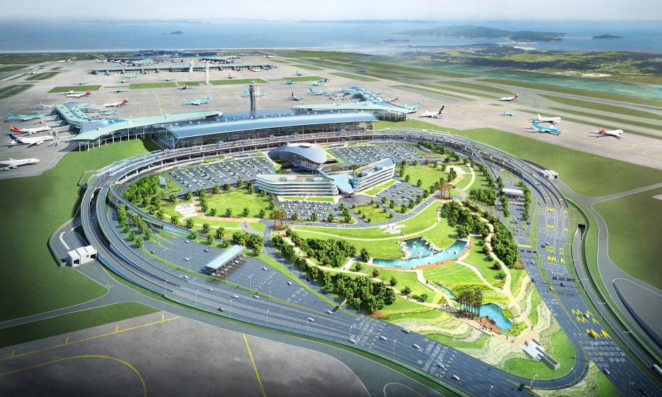 Sân bay incheon cực kì rộng lớn